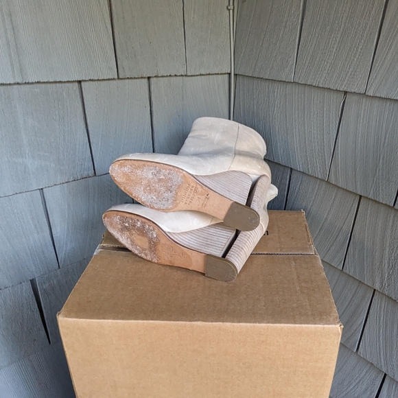 Maison Martin Margiela Cut-Out Wedge Boots Booties Wooden Stiletto Cut-out 38 - Picture 7 of 7